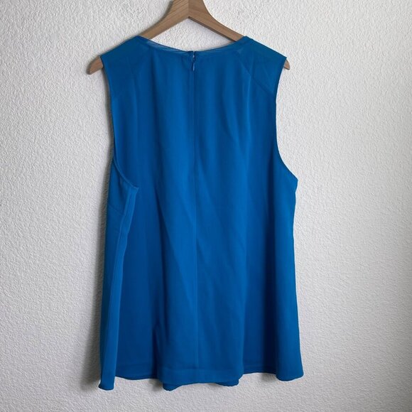 Soft Surroundings Sleeveless Blouse – Size 2X Blue - Picture 6 of 9